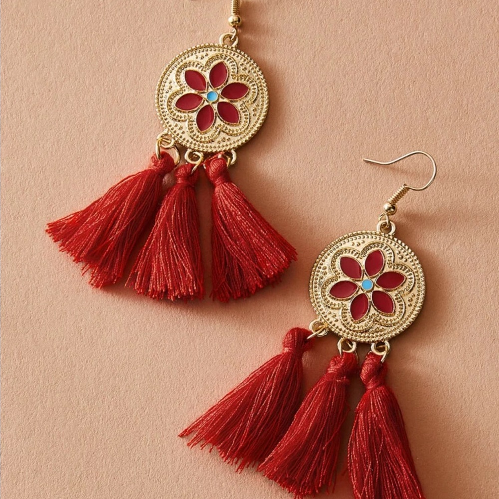 3/$20 Flower 🌺 Decor Tassel drop Earrings